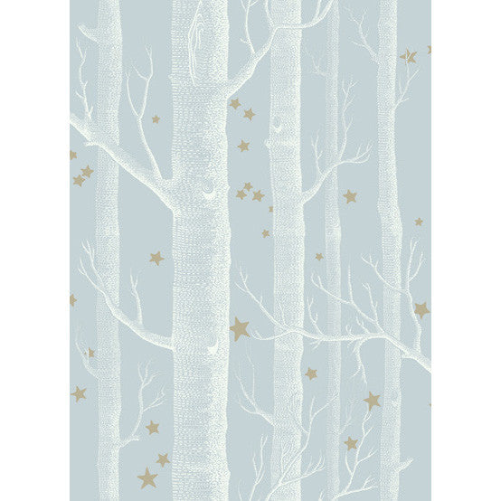 Woods & Stars Powder Blue by Cole & Son Designer Wallcovering