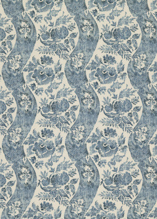 Caldbeck Indigo/Ivory by G P & J Baker Designer Fabric