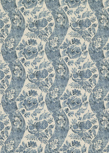 Caldbeck Indigo/Ivory by G P & J Baker Designer Fabric