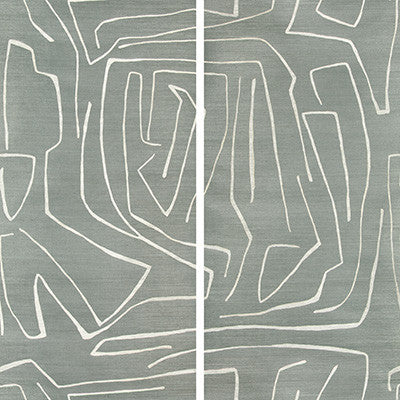 Graffito Ii Denim by Groundworks Designer Wallcovering