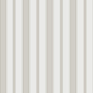 Cambridge Stripe Stone+White by Cole & Son Designer Wallcovering
