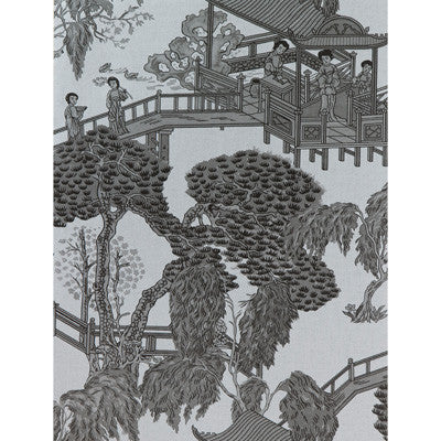 Zhou Jun Plata/Antracita by Gaston Y Daniela Designer Wallcovering