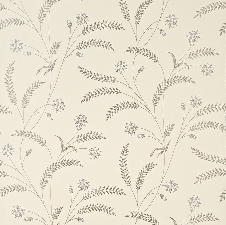Scampston Trail Silver by Baker Lifestyle Designer Wallcovering