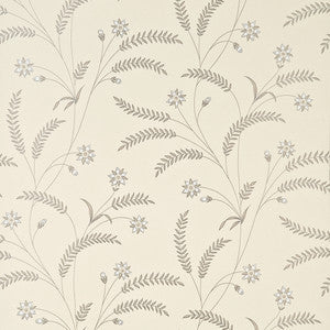 Scampston Trail Silver by Baker Lifestyle Designer Wallcovering