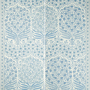 Sameera Paper Blue/Indigo by Lee Jofa Designer Wallcovering