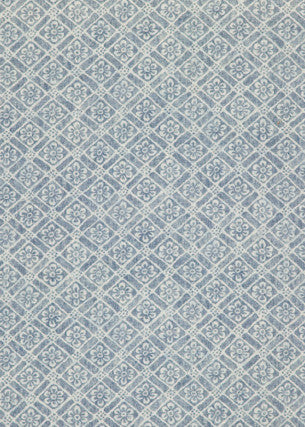 Moreton Trellis Indigo by G P & J Baker Designer Fabric