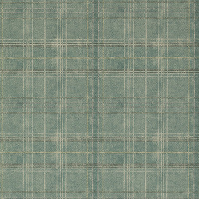 Shetland Plaid Teal by Mulberry Designer Wallcovering