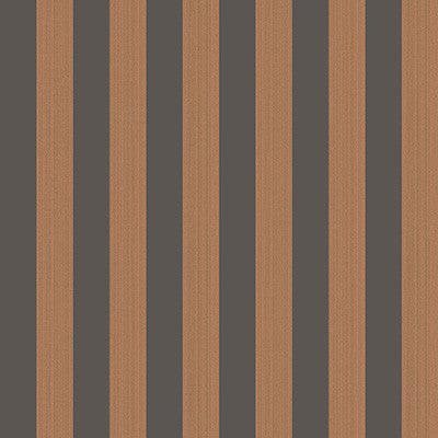 Regatta Stripe Tan + Black by Cole & Son Designer Wallcovering