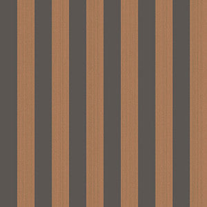 Regatta Stripe Tan + Black by Cole & Son Designer Wallcovering
