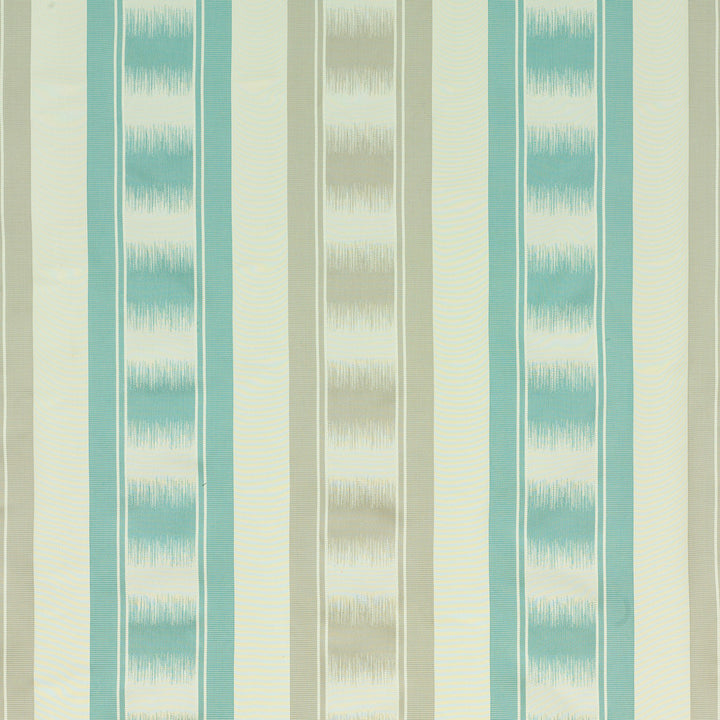 Ryecote Stripe Aqua/Silver by G P & J Baker Designer Fabric