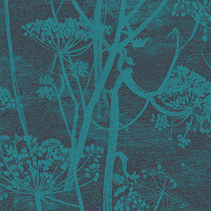 Cow Parsley Teal by Cole & Son Designer Wallcovering
