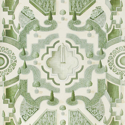 Topiary Leaf Green by Cole & Son Designer Wallcovering