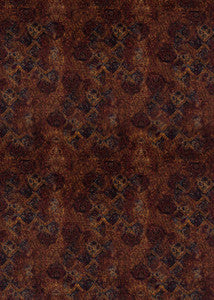Bohemian Velvet Fig/Sienna by Mulberry Designer Fabric