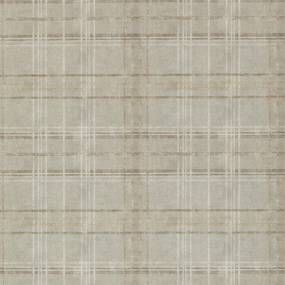 Shetland Plaid Woodsmoke by Mulberry Designer Wallcovering