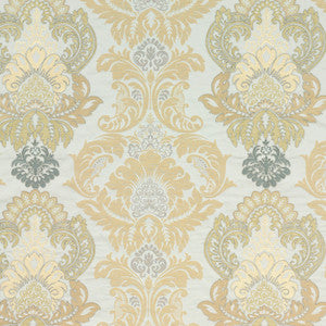 Waterford Damask Bronze/Natural by G P & J Baker Designer Fabric