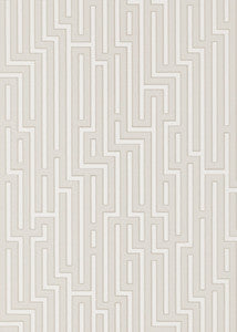 Fretwork Soft Grey by G P & J Baker Designer Wallcovering