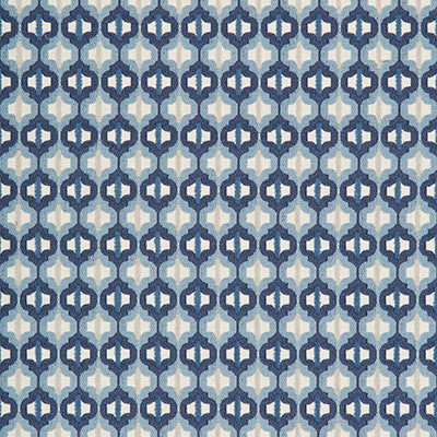 Turned Out Tile Marine by Kravet Couture Designer Fabric