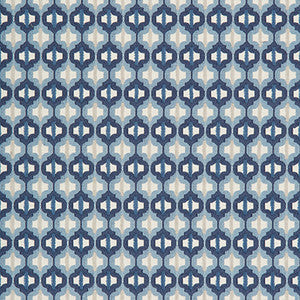 Turned Out Tile Marine by Kravet Couture Designer Fabric