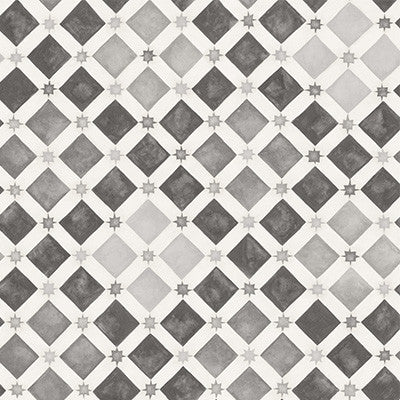 Zellige Soot & Snow by Cole & Son Designer Wallcovering