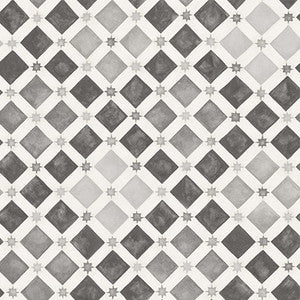 Zellige Soot & Snow by Cole & Son Designer Wallcovering
