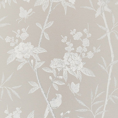 Peony & Blossom Soft Grey by G P & J Baker Designer Wallcovering