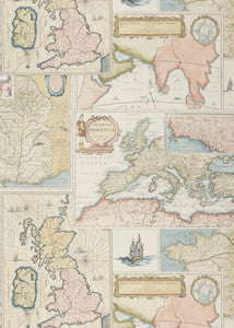 Bohemian Travels Multi by Mulberry Designer Wallcovering