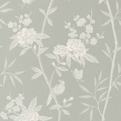 Peony & Blossom Soft Blue by G P & J Baker Designer Wallcovering
