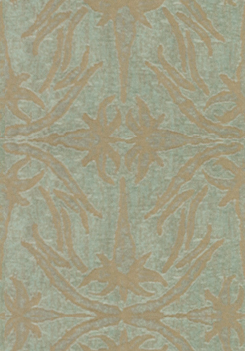 Lily Branch Aqua by Lee Jofa Modern Designer Fabric