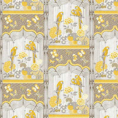Aviary Ocre by Gaston Y Daniela Designer Wallcovering