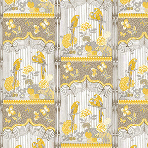 Aviary Ocre by Gaston Y Daniela Designer Wallcovering