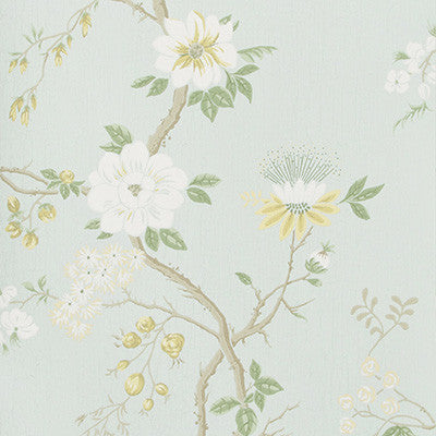 Camellia Lemon/Sage/Prm Blu by Cole & Son Designer Wallcovering