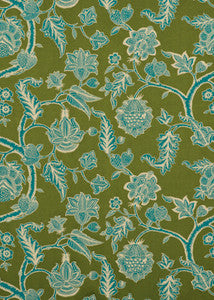 Kelway Moss/Teal by G P & J Baker Designer Fabric