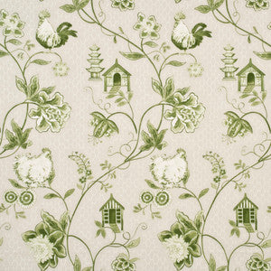 Bantam Toile Green by Baker Lifestyle Designer Fabric