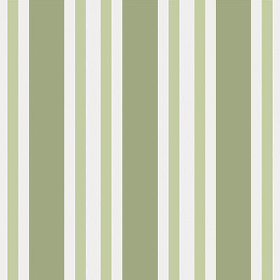 Polo Stripe Leaf Green by Cole & Son Designer Wallcovering