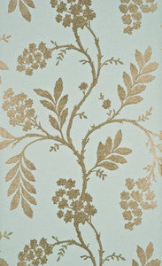 Oleander Aqua/Bronze by G P & J Baker Designer Wallcovering