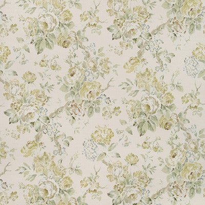 Garden Roses Wp Lime/Leaf by Lee Jofa Designer Wallcovering