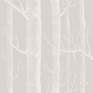 Woods Stone/White by Cole & Son Designer Wallcovering