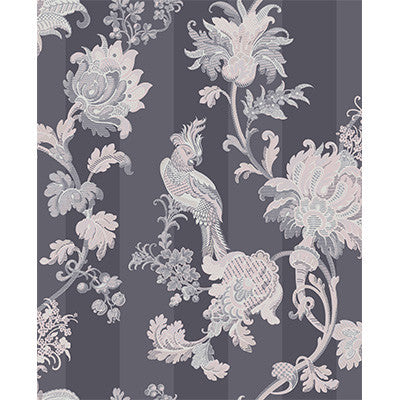 Zerzura Slate Grey & Blush Pink by Cole & Son Designer Wallcovering