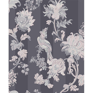 Zerzura Slate Grey & Blush Pink by Cole & Son Designer Wallcovering