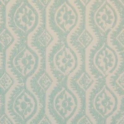Small Damask Aqua by Lee Jofa Designer Wallcovering