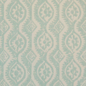 Small Damask Aqua by Lee Jofa Designer Wallcovering