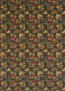 Meadow Fruit Velvet Cinder/Multi by G P & J Baker Designer Fabric