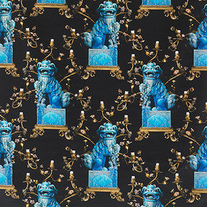 Chien Onyx/Azul by Gaston Y Daniela Designer Fabric