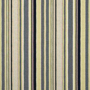Mallow Stripe Charcoal/Mauve/Dove by Baker Lifestyle Designer Fabric