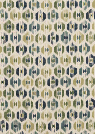 Caribana Peacock by Baker Lifestyle Designer Fabric