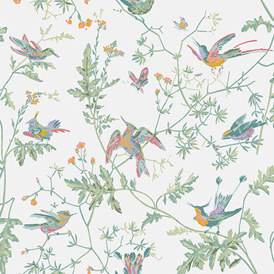 Hummingbirds Pastel by Cole & Son Designer Wallcovering
