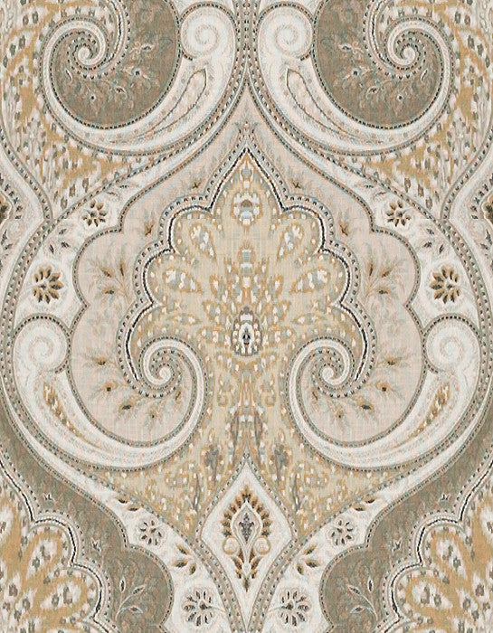 Latika Stone/Oatmeal by Baker Lifestyle Designer Fabric