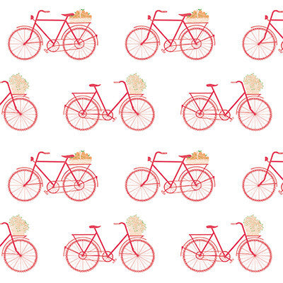 Bicicletas Rosa by Gaston Y Daniela Designer Wallcovering