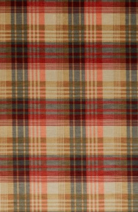 Velvet Ancient Tartan Spice by Mulberry Designer Fabric