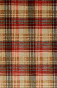 Velvet Ancient Tartan Spice by Mulberry Designer Fabric